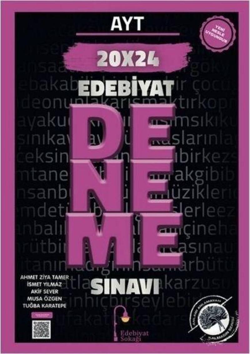 Edebiyat Sokağı Yayınları AYT Edebiyat 20 x 24 Deneme Sınavı