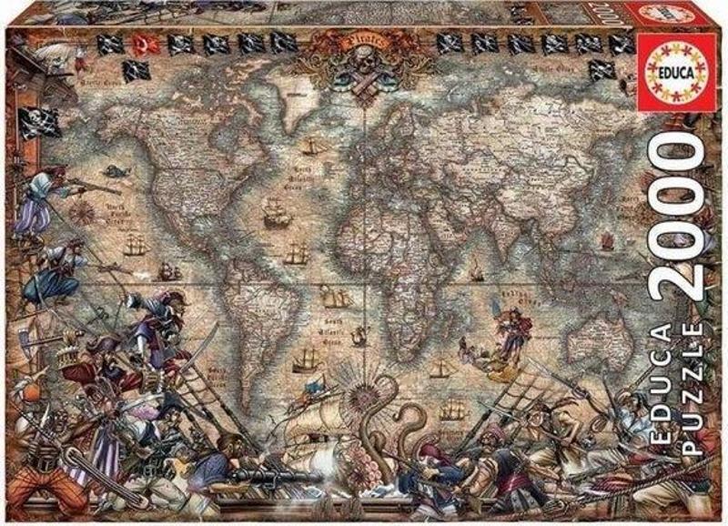 18008 Pirates Map 2000 Parça Puzzle