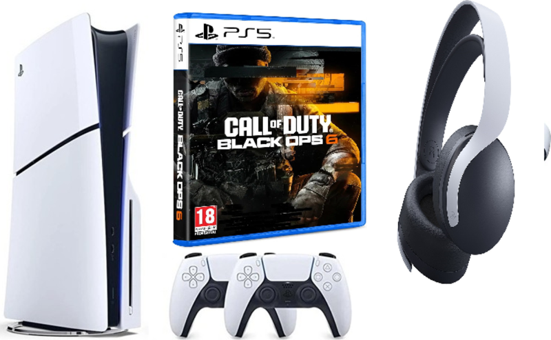 Playstation 5 slim + 2.kol dualsense + ps5 Pulse 3D Kulaklık + Ps5 COD Black Ops 6 ( İthalatçı Garantili )