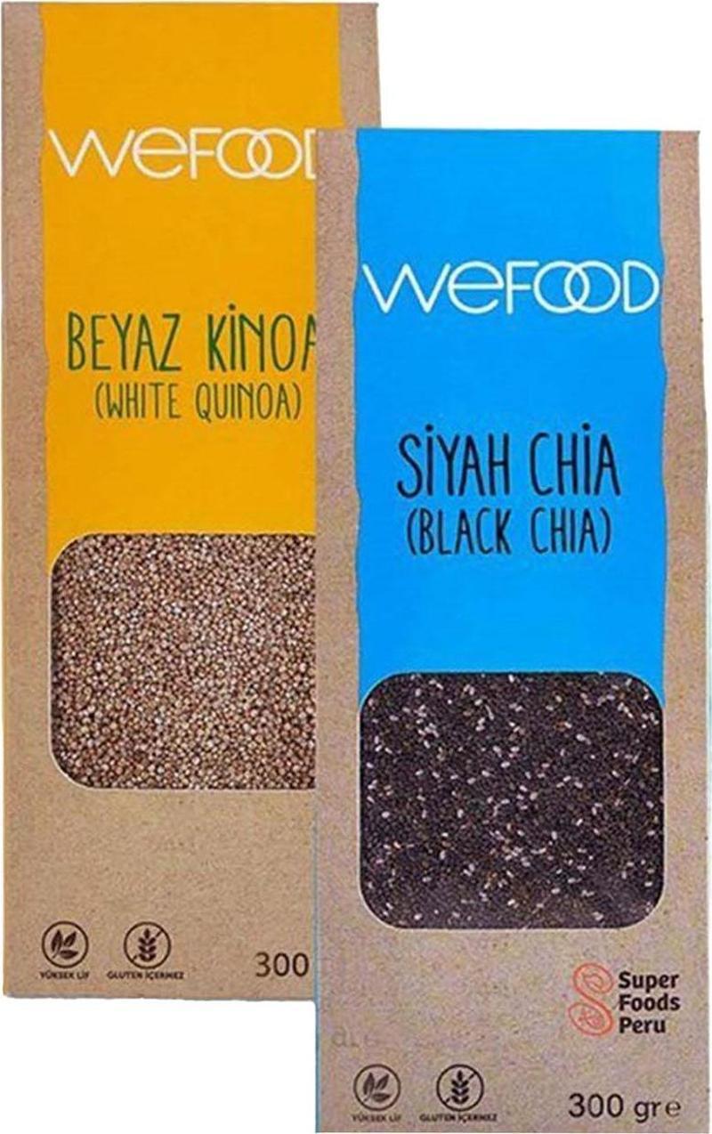 Siyah Chia 300 gr + Beyaz Kinoa 300 gr