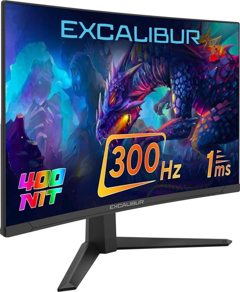 Excalibur E27Fvc-E 27" 300Hz 1Ms 400Nıt Fast Va Curved Hdr10 Oyuncu Monitörü