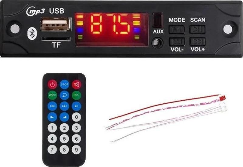 Magıcvoıce M517 Oto Teyp Usb/Sd/Mp3/Mıc/Bluetooth/Kumanda Oto Teyp Çevirici Dijital Player Board