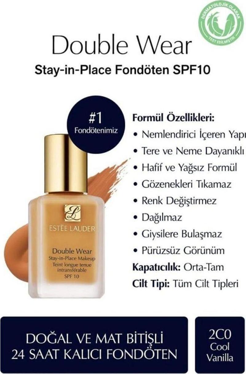 2C0 Doublewear Esteelauder Coolvanilla Fondöten