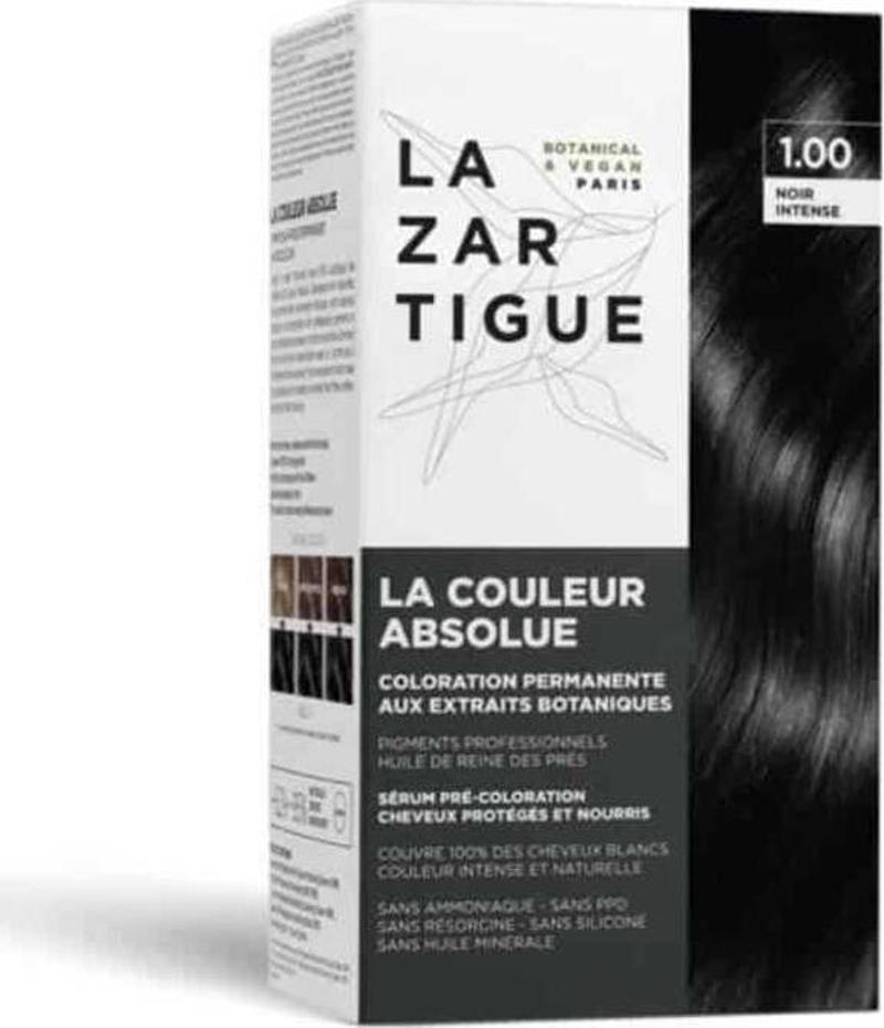 Lazartigue La Couleur Absolue Saç Boyası 1.00 Intense Black