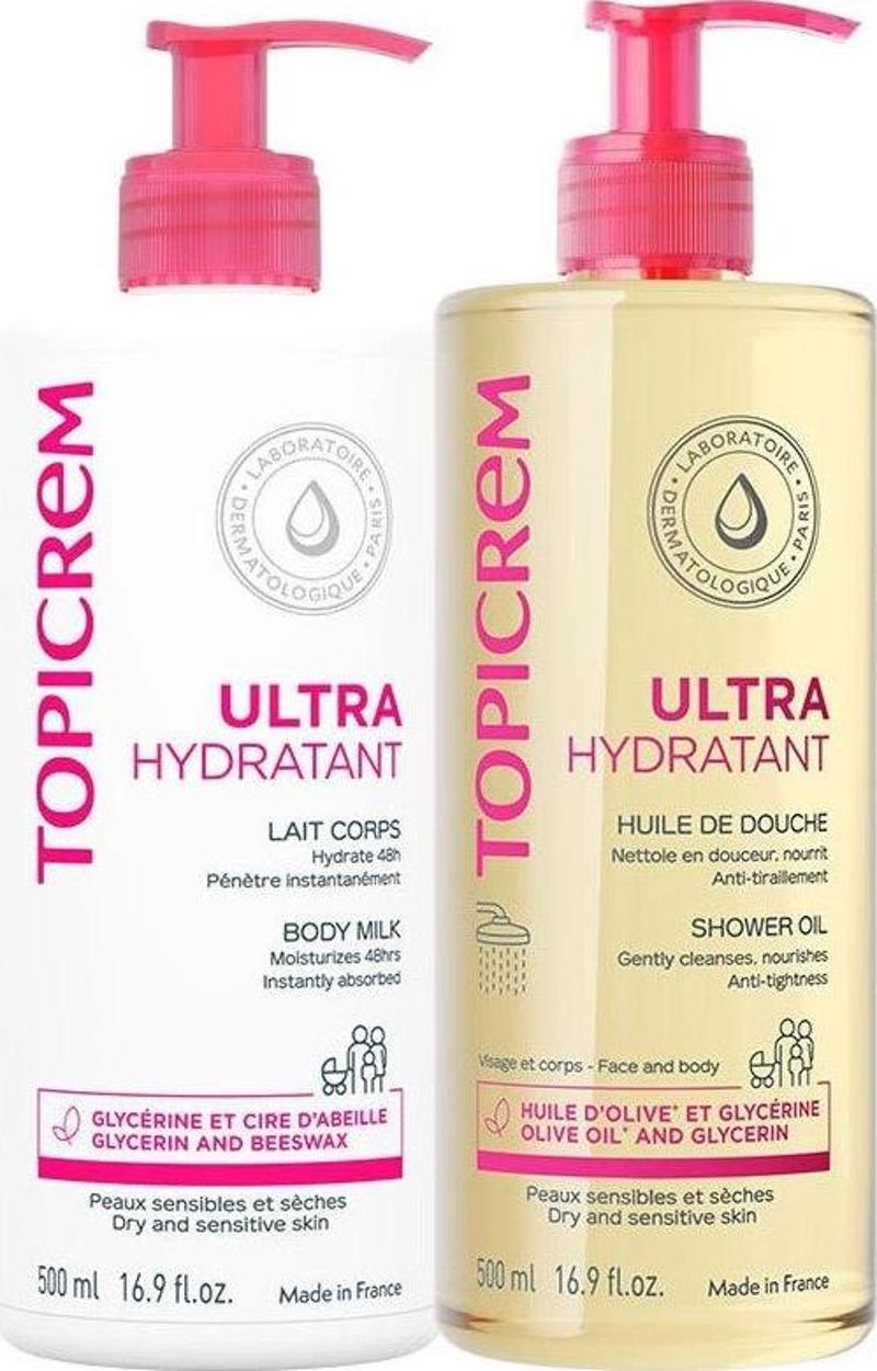 Ultra Hydratant Body Milk 500ml + Ultra Hydratant Shower Oil 500ml Kofre