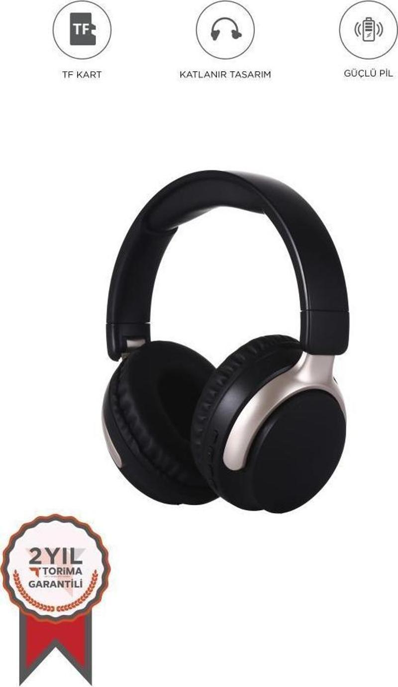 HD-30 Siyah Kulak Üstü Kablosuz 5.3 ANC Bluetooth Kulaklık