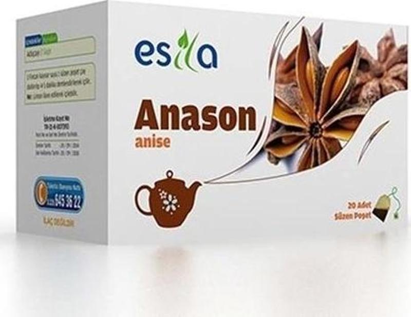 Anason Bitki Süzen Poşet Çay 20 x 2 gr