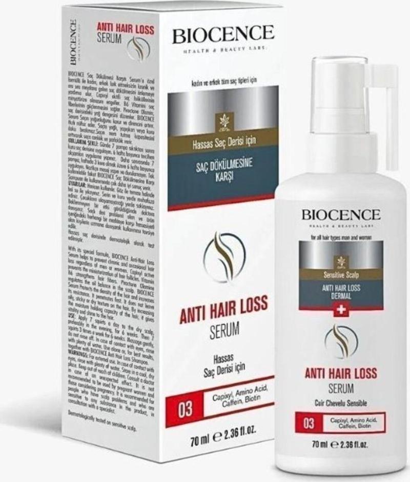 Anti-Hair Loss Serum Yıpranmış, Dökülen, Geç Uzayan Saçlar İçin Dökülme Karşıtı Serum 70Ml