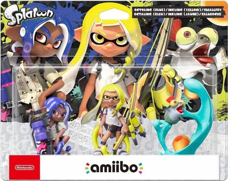 Splatoon 3 Amiibo - 3İn1 Pack Octoling Blue Inklink Yellow Smallfry