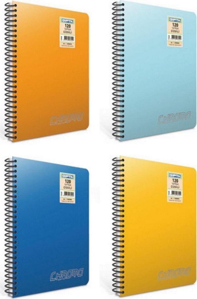 Chromo A5 100 Yaprak Kareli Spiralli Defter