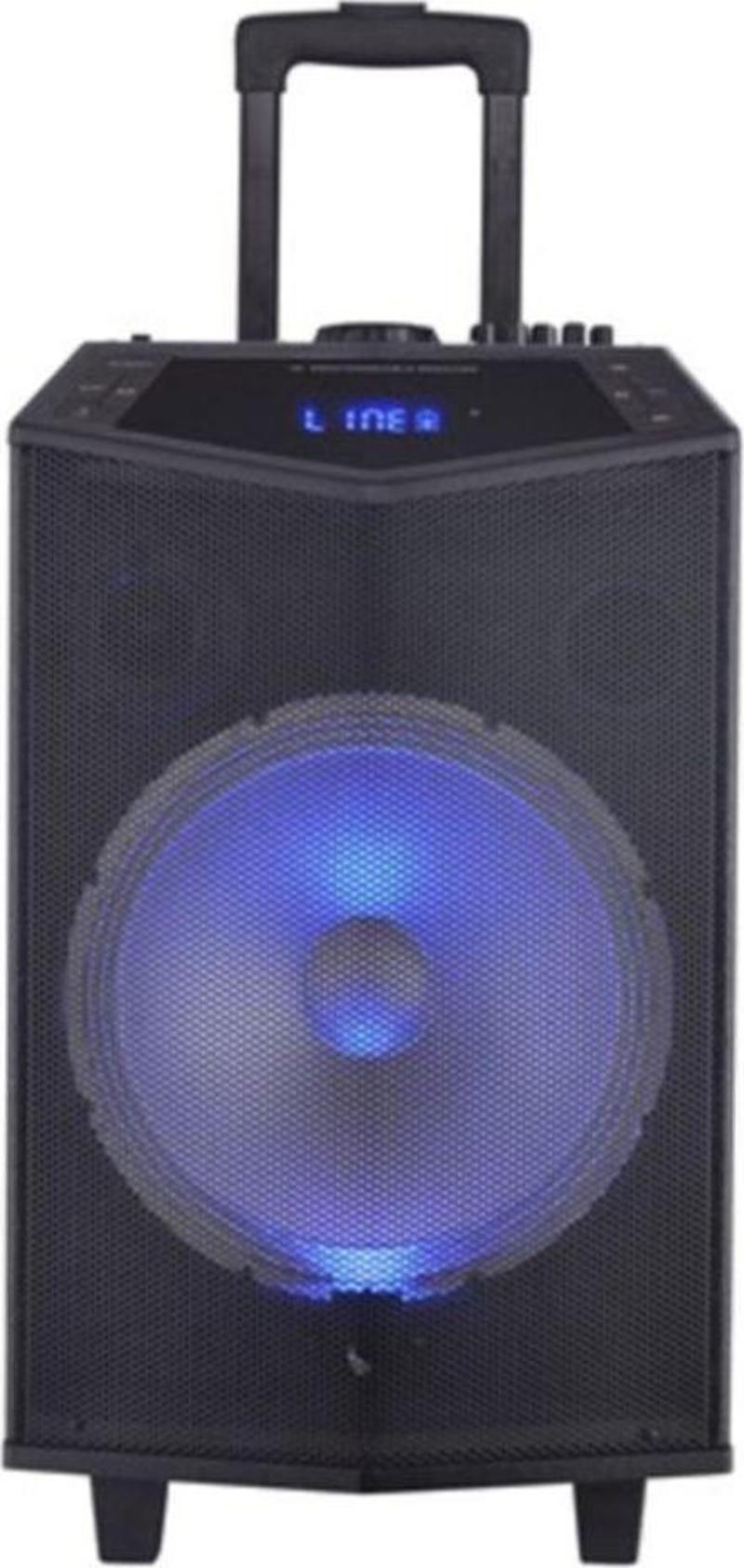 Oyılıty Dk-12 Usb Bluetooth, Şarjlı, Kareoke Mikrofonlu Taşınabilir Ses Sistemi 100W-300W