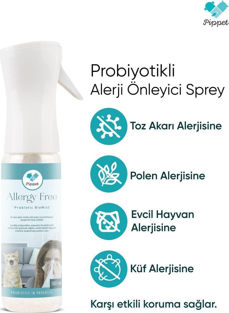 Probiyotik Kedi Köpek Ve Toz Akar Alerji Önleyici Sprey 300 Ml