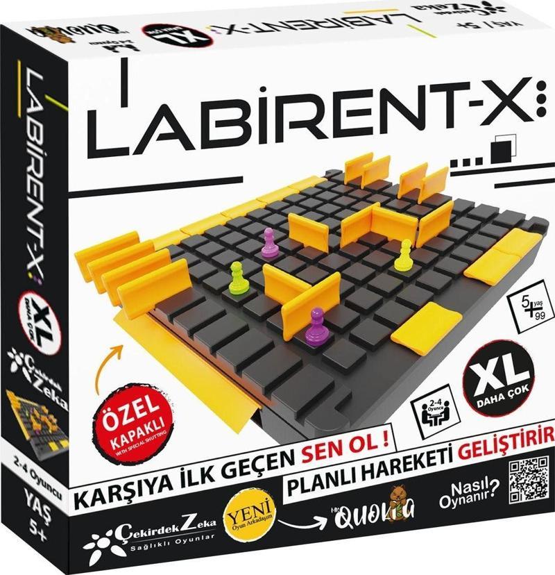 Labirent X Strateji Geliştirme Yeteneğini Artıran Akıl Zeka Kutu Oyunu