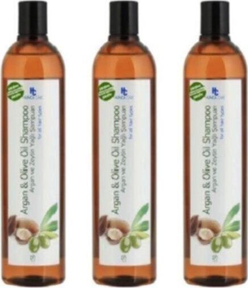 Argan Ve Zeytinyağlı Şampuan 700 Gr 3'Lü Set