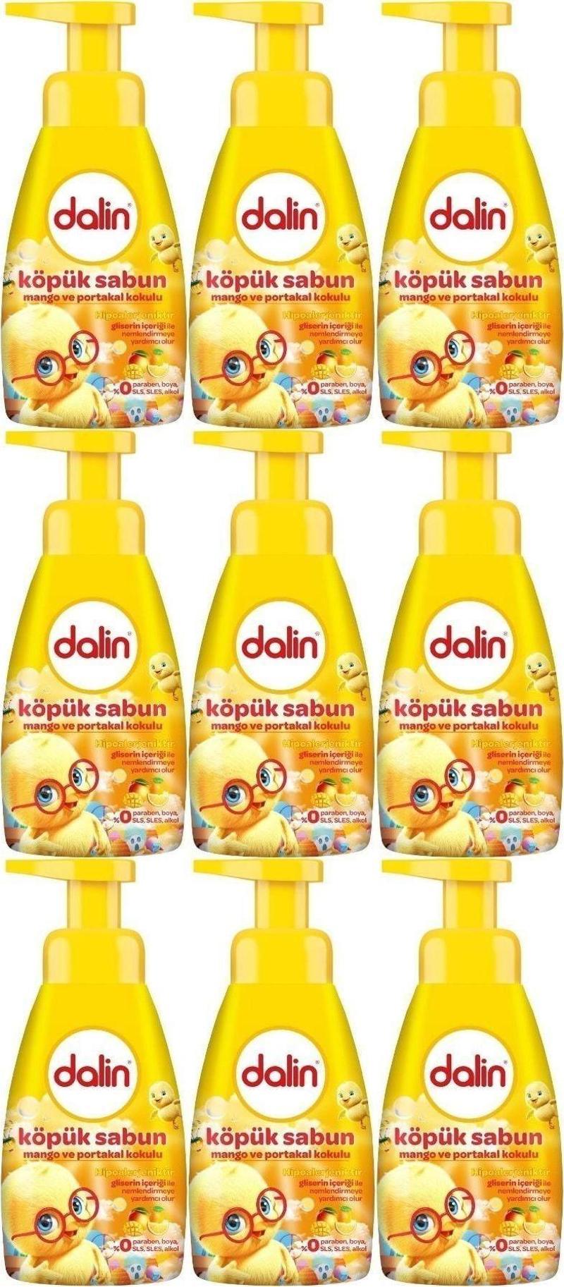 Köpük Sabun 200Ml Mango Ve Portakal Kokulu Çoçuklarınız İçin (9 Lu Set)