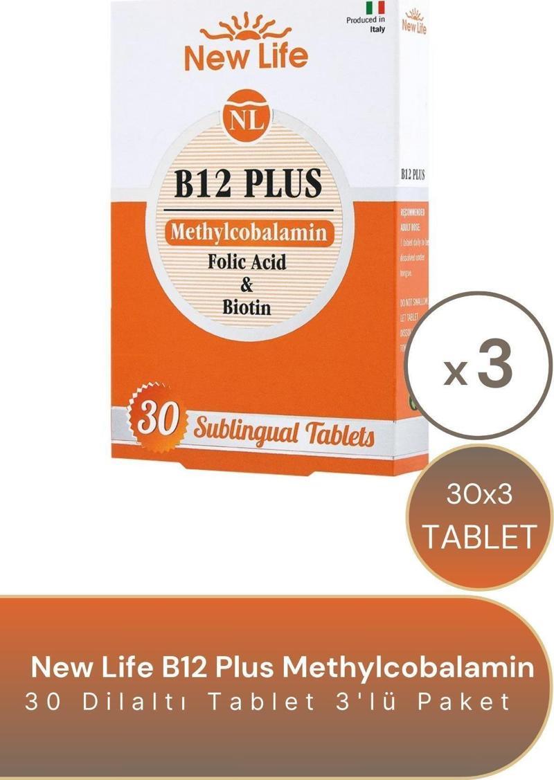 Metilkobalamin B12 Plus 1000 Mcg 30 Dilaltı Tablet - 3 Adet