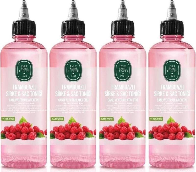 Frambuazlı Sirke Saç Toniği 500Ml 4'Lü Set