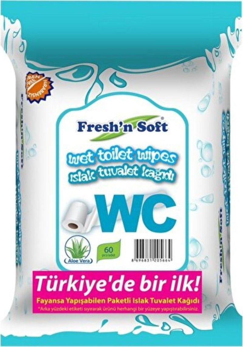 Fresh'N Soft Wc Islak Tuvalet Kağıdı 60'Lı