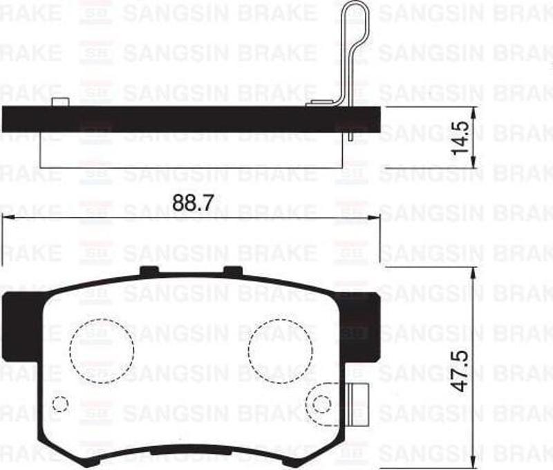 ARKA FREN BALATA HONDA ACCORD 2.0L F20 90-98 / CIVIC 1.6L D16 VTEC VTI 01-05 / 1.4L 1.6L 96-01 / 1.6L R16A2 VTEC sedan 06- / LEGEND 3.2L 91-96 / SUZUKI SX4 1.6L M16A RW415 05-