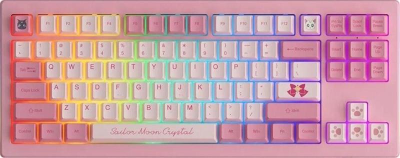 Sailor Moon Crystal 5087B V2 Tkl Rgb Kablosuz Hotswap Mekanik Gaming Klavye