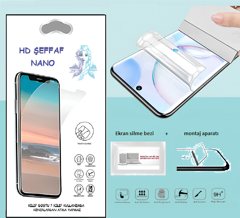 Samsung Galaxy S10 PLUS Nano Ekran Koruyucu İnce Esnek Hd Şeffaf