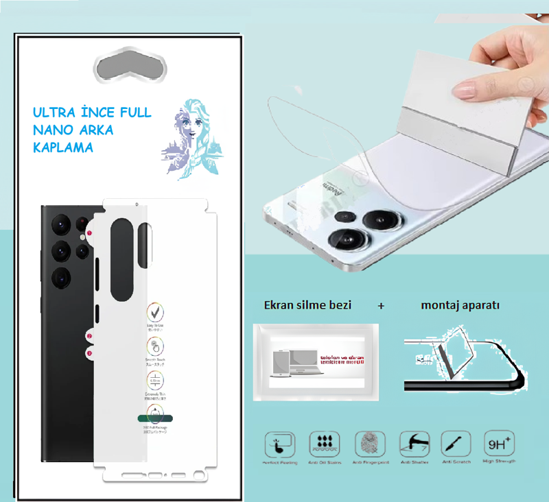 Xiaomi POCO C75 Nano Full Arka Kaplama İNCE Esnek Hd Şeffaf
