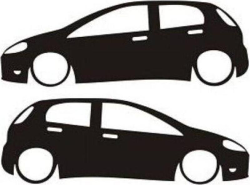 Fiat punto sticker araç Yapıştırma