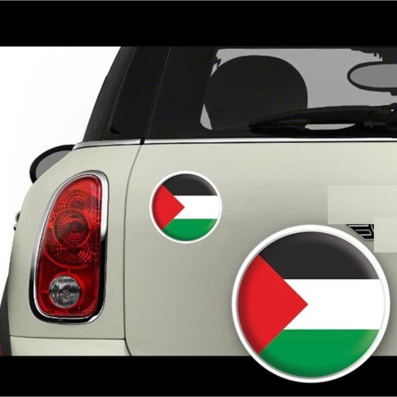 Filistin Bayrağı Arma Oto Sticker 13CM ve 4 Cm 2Adet