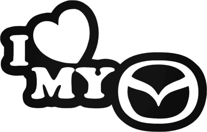 I Love My Mazda  Araba Sticker Yapıştırma
