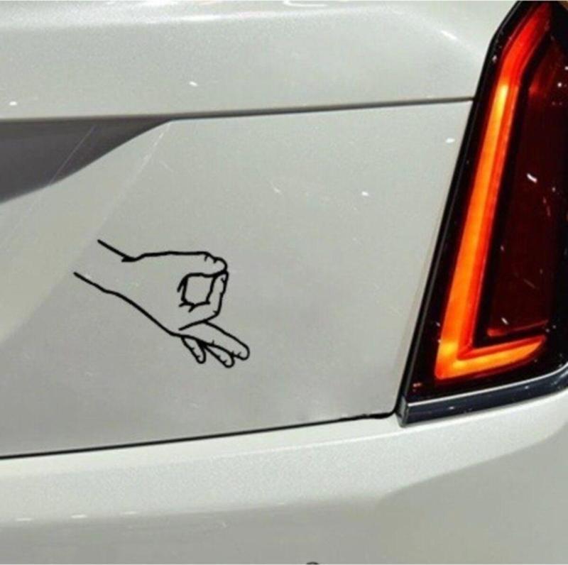 Komik El hareketi Sticker oto Yapıştırma
