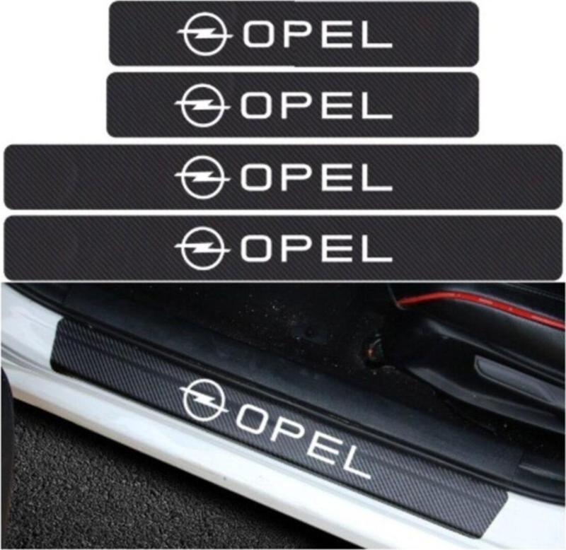 Opel Carbon Fiber Kapı Eşiği Yazısı Sticker Boya Koruma