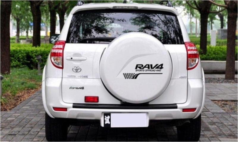 Rav4 Stepne Sticker Etiket Yapıştırması Oto Sticker