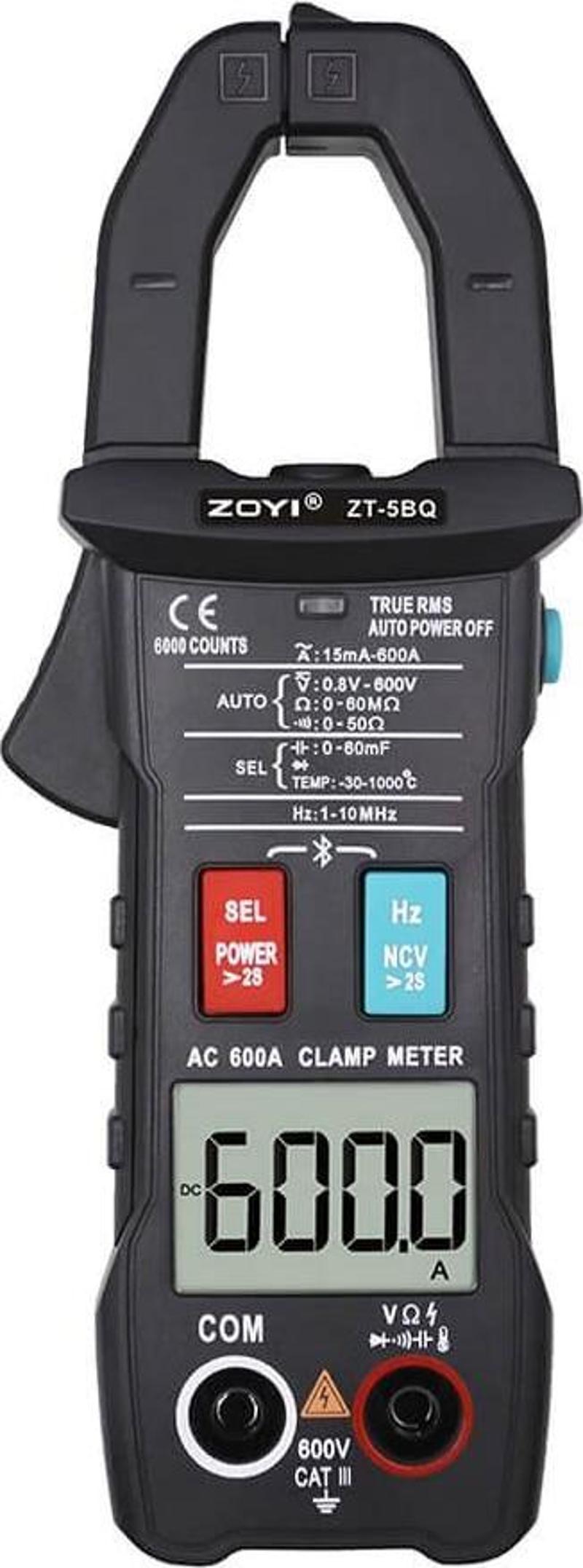 Zoyı Zt-5bq Bluetooth Dijital Pensampermetre Ac Dc Pens Ampermetre