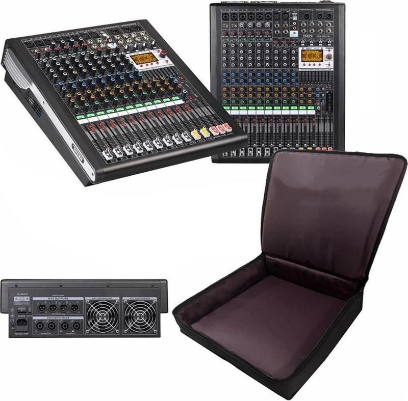 4X1250 Watt 12 Kanal Amfi Power Mixer Stüdyo Tipi Amfi