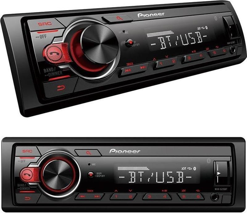 MVH-S325BT Usb Fm Radyo Aux Bluetooth 4x50 W Mekaniksiz Oto Teyp