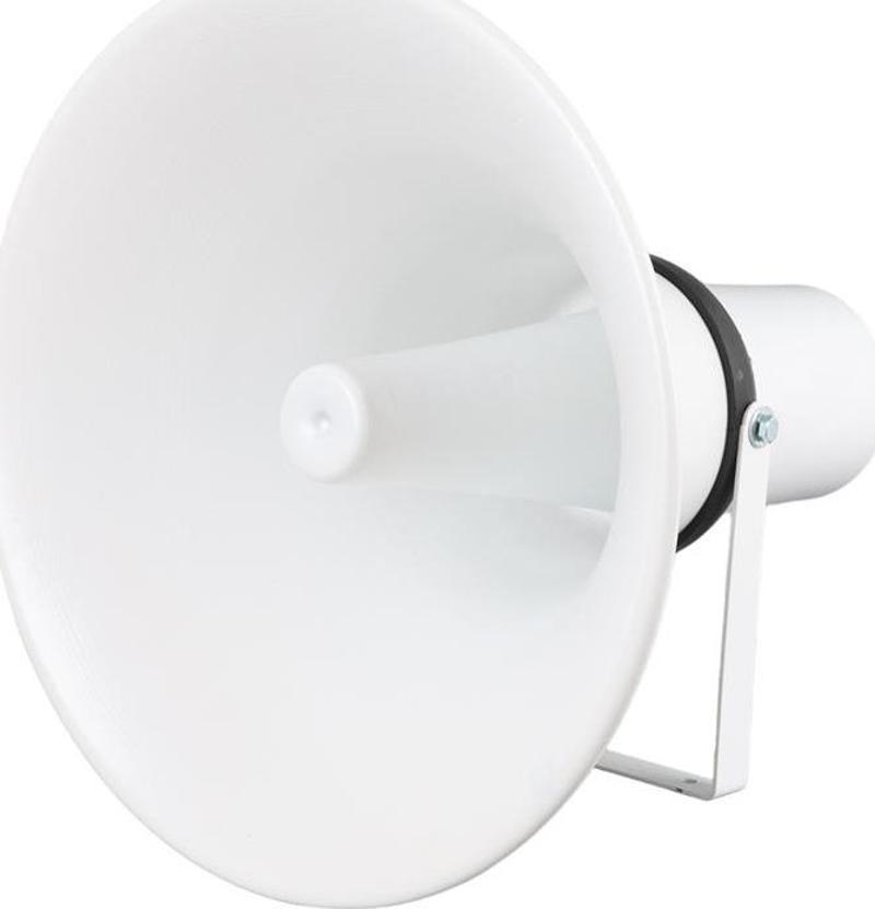 Beyaz Horn Cami Kolonu 42 Cm Hava Tazyikli Alüminyum Kazan Boş Hoparlör Kabini