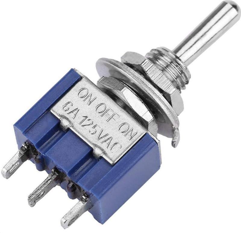 Ayt IC-140 On Off On Ø6mm MTS-103 3 Pin Toggle Switch Aç Kapa Buton 3 Kademe