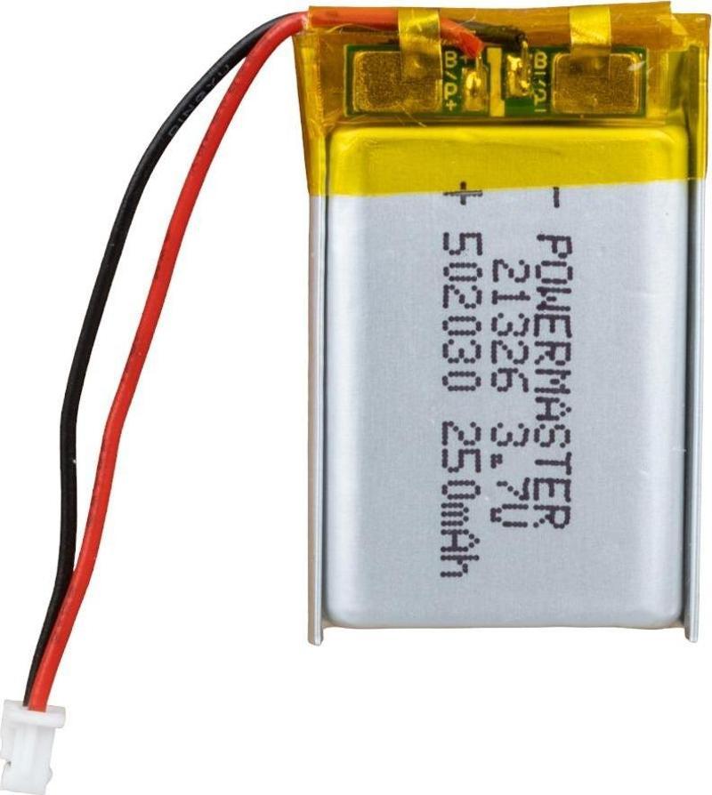 3.7 Volt 250 Mah Lityum Polimer Şarjlı Pil 5X20X30 mm Akıllı Saat Kulaklık Pili