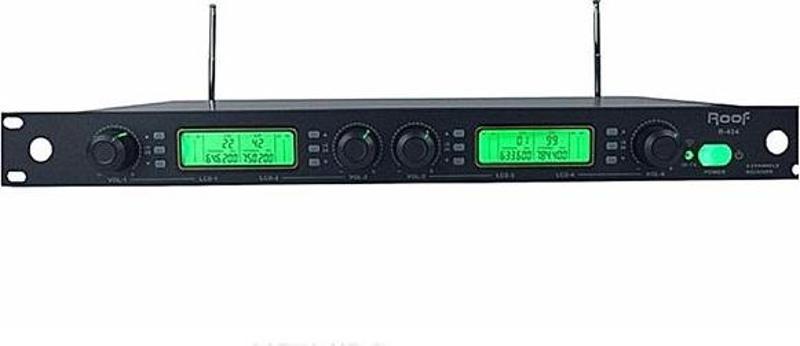 R-404 4 KANAL UHF KABLOSUZ MİKROFON RECEIVER