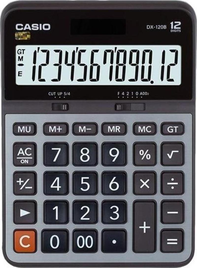 CASIO HESAP MAKINESI MASAÜSTÜ DX-120B 12 HANE