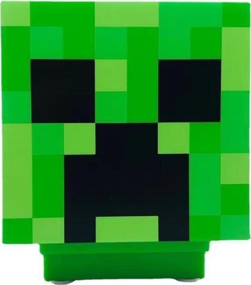 Minecraft Creeper Taşınabilir Şarjlı Pilli Müzikli Gece Lambası
