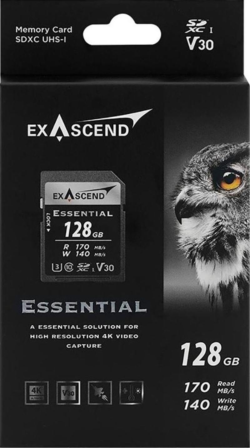128GB Essential 170MB/s SDXC Hafıza Kartı