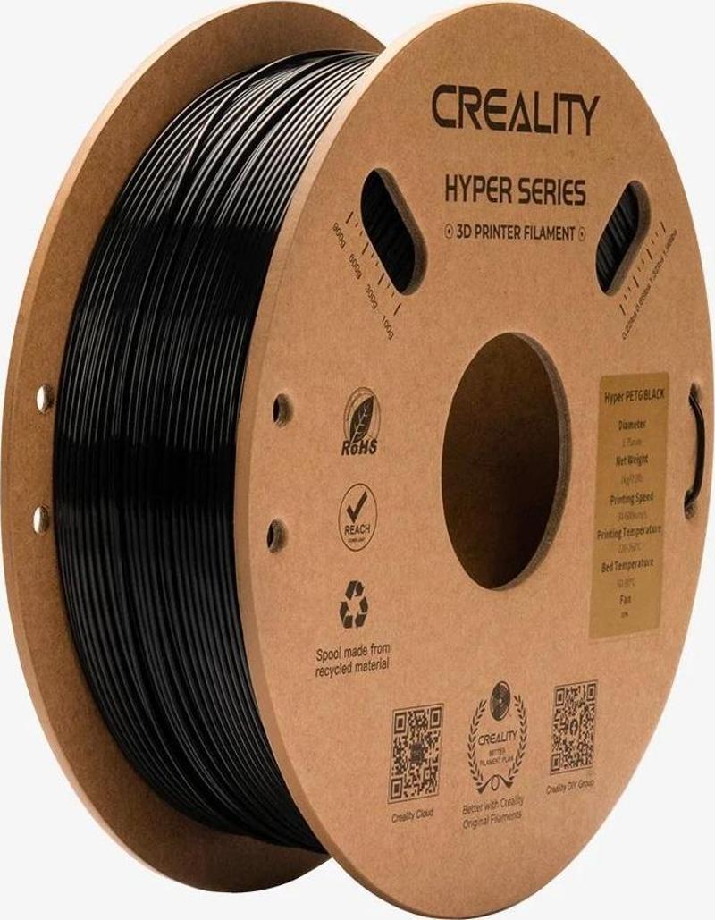 Creality Hyper PETG Filament Siyah 1.75mm 1kg
