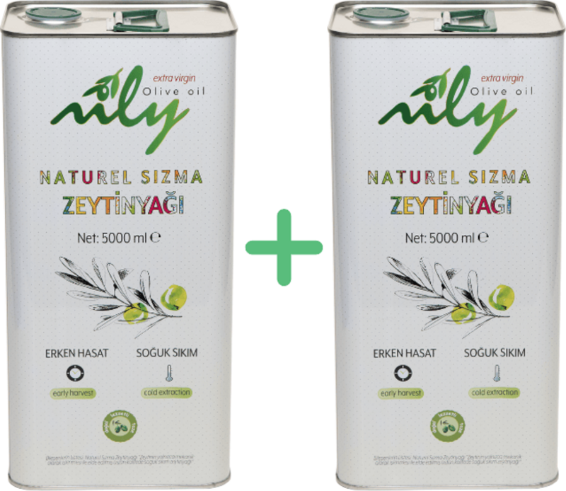 Soğuk Sıkım Natürel Sızma Zeytinyağı (5L + 5L)