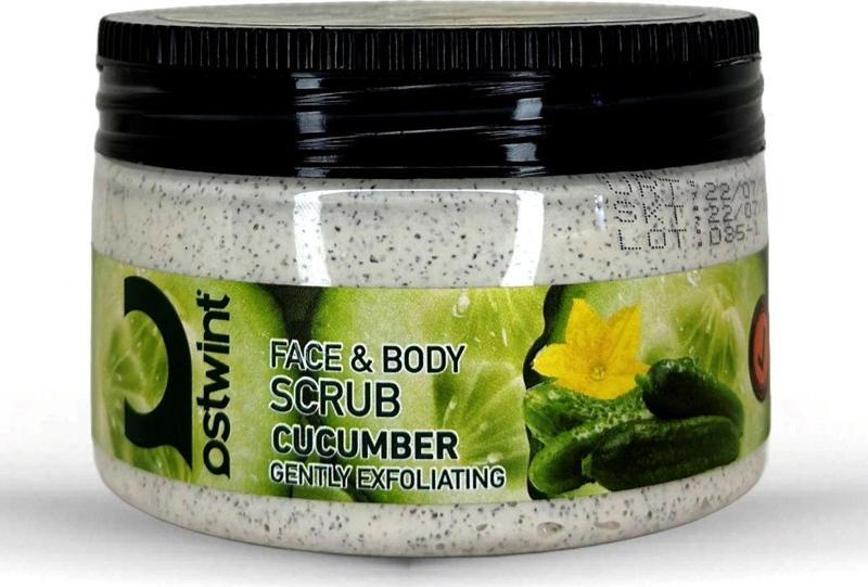 Yüz Ve Vücut Peeling Scrub, Cilt Temizleyici Pürüssüzleştirici Dolaşım Hızlandırıcı, Salatalık 300Ml