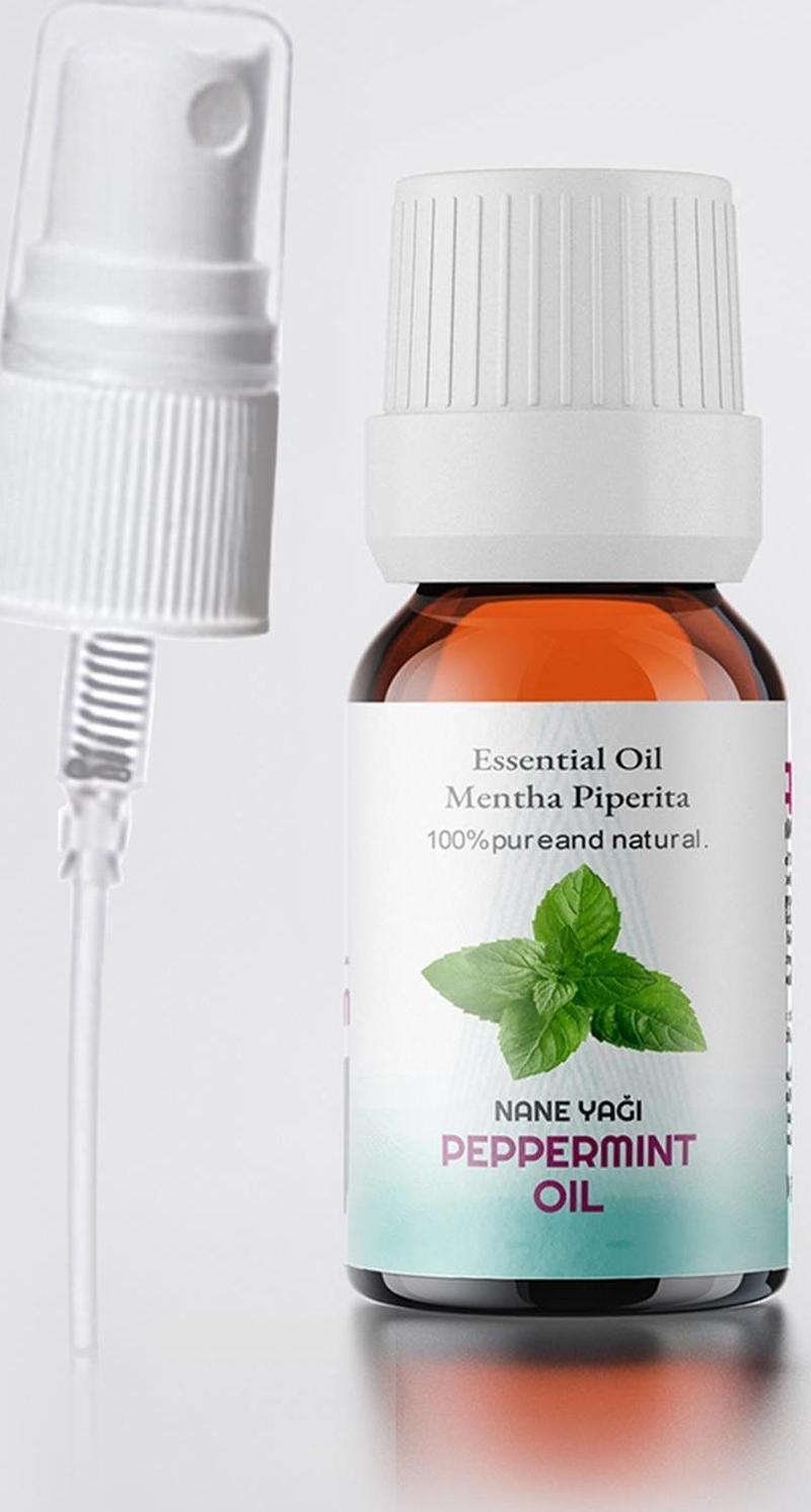 Nane Yağı, %100 Doğal Uçucu Yağ, Peppermint Oil 10 ml Sprey Başlıklı