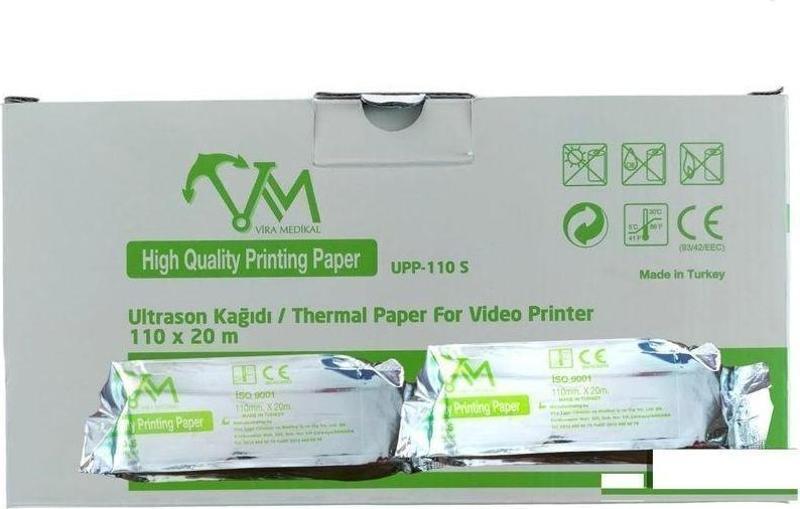 UPP 110 S Ultrason Kağıdı / Termal Paper For Video Printer 110 X 20 m 2 Adet