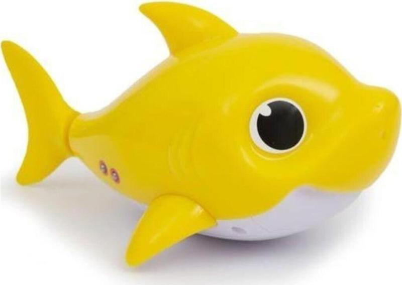 Baby Shark Yüzen Ve Sesli Figür Banyo Oyuncağı Sarı