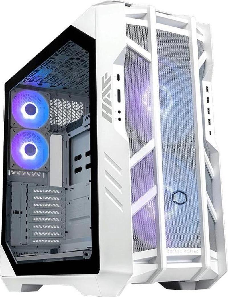 HAF700 White Tempered Glass ARGB USB 3.2 E-ATX Full Tower Kasa