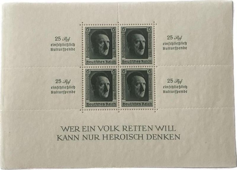 Adolf Hitler 48. Doğum Günü Damgasız Pul Bloğu 017
